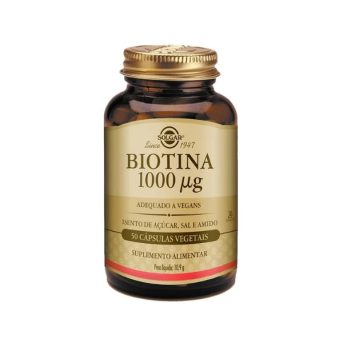 Solgar Biotin 1000mcg 50 Cápsulas