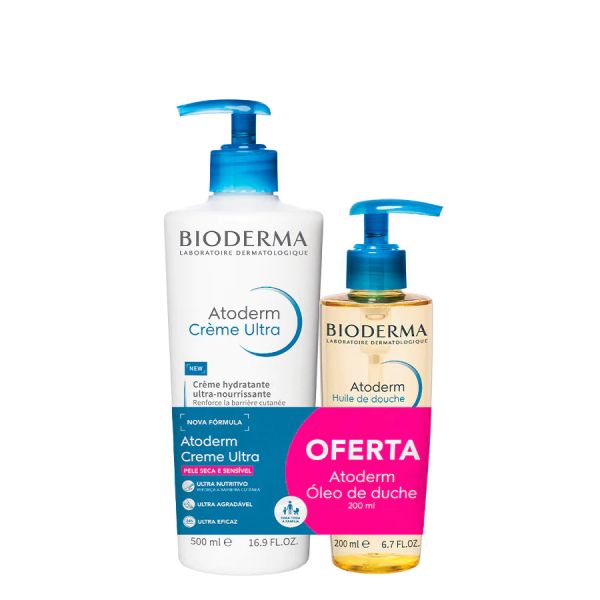 Bioderma Atoderm Creme Ultra 500ml + Óleo Banho 200ml