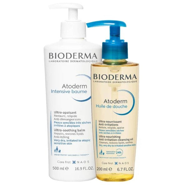 Atoderm Bioderma Intensive Baume 500ml + Óleo Banho 200ml