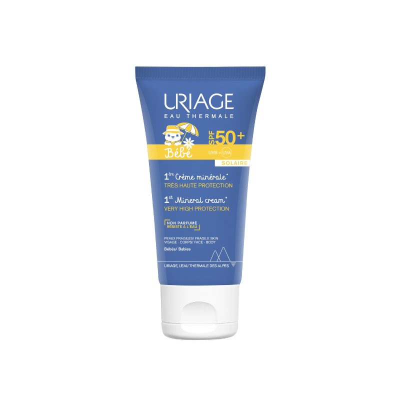 Protetor Solar Uriage Bebé 1Ère Creme Mineral SPF50+ 50ml