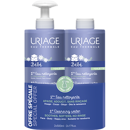 Uriage Bebé 1º Água de Limpeza 2x500ml