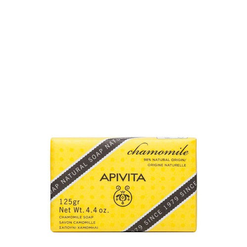 Apivita Natural Soap Chamomile Sabonete de Limpeza Sólido 125 g