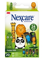 Nexcare Happy Kids Animal Assorted Dressings 20 Units