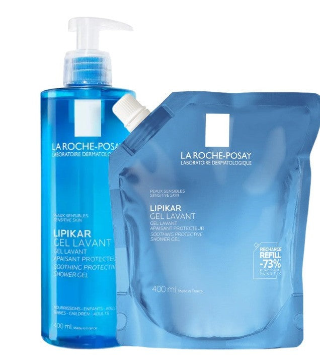 La Roche Posay Lipikar Gel Lavante 400ml + Recarga 400ml