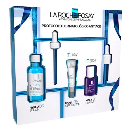La Roche Posay Hyalu B5 Suractivated Sérum 30ml + Hyalu B5 Sérum Olhos 5ml + Mela B3 sérum 10ml Coffret