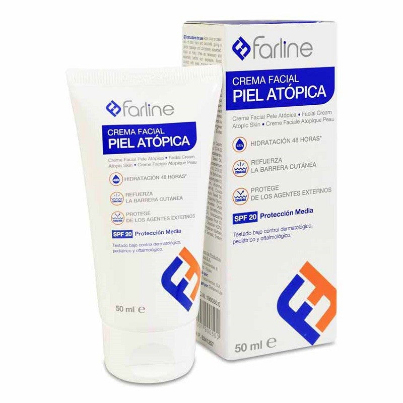 Farline Creme Facial Pele Atópica SPF20, 50ml