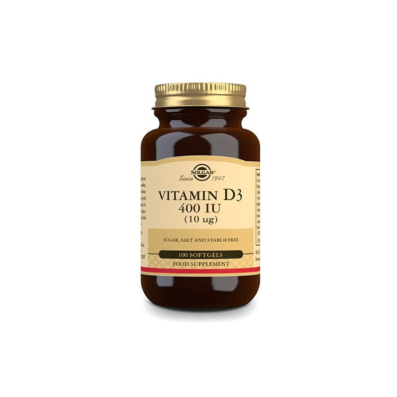 Solgar Vitamin D3 400IU Fish Liver Oil 100 Cápsulas