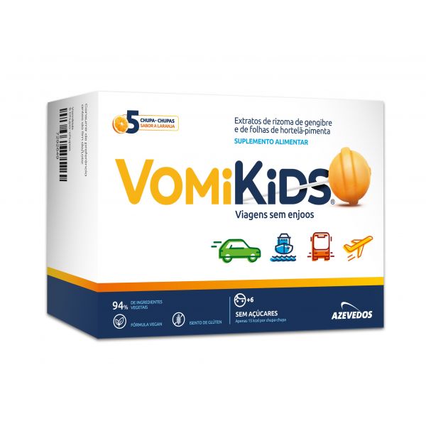 Azevedos Vomikids Chupa-Chupas 5x6g