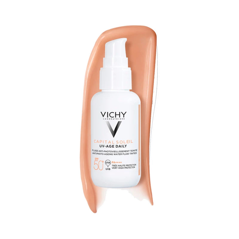 Protetor Solar Vichy Capital Soleil UV-Age Daily Fluido SPF50+ Com Cor 40ml