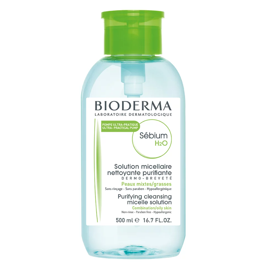 Bioderma Sébium H2O Água Micelar Pump Reverse 500ml