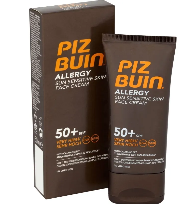 Piz Buin Allergy Facial Sunscreen SPF50+ 50ml