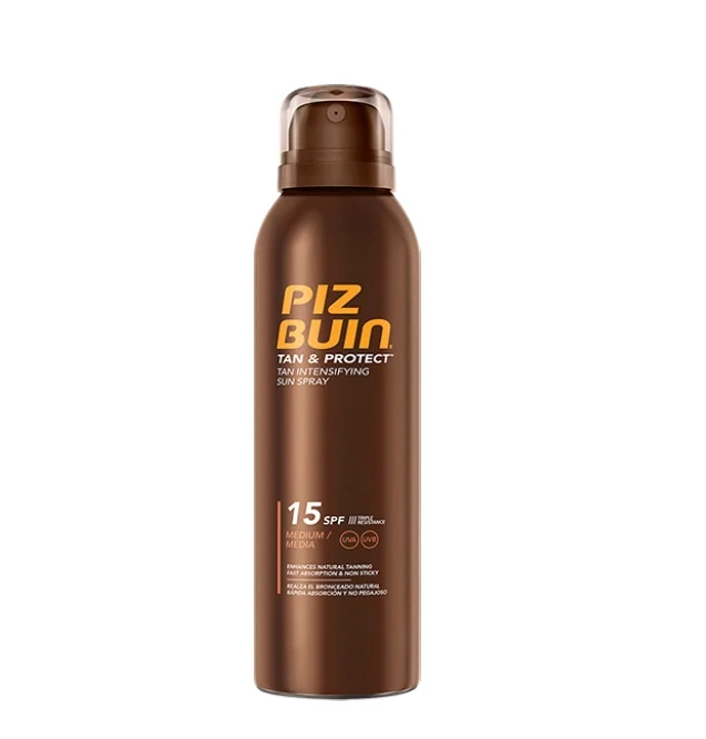 Piz Buin Tan &amp; Protect Sunscreen Spray SPF15 150ml