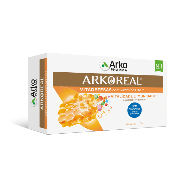 Arkopharma Geleia Real Arkoreal Sem Açúcar 20 Ampolas 20x15ml