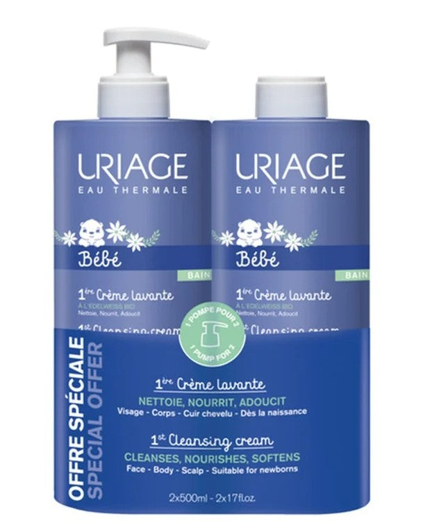 Uriage Bebé 1º Creme Lavante 2x500ml