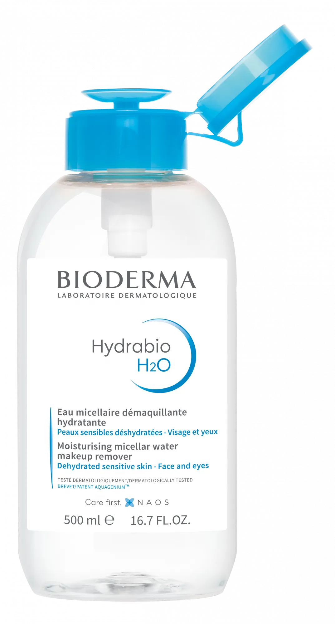 Bioderma Hydrabio H2O Solução Micelar Pump Reverse 500ml