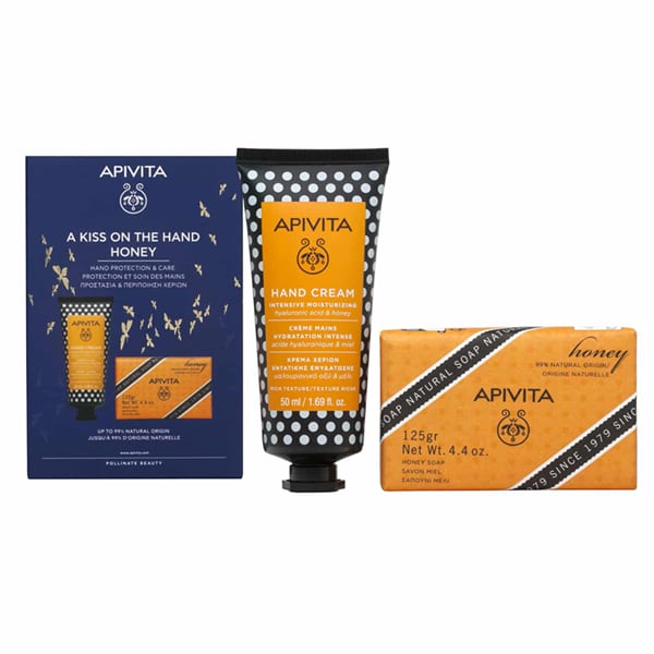 Apivita Coffret A Kiss On The Hand Honey