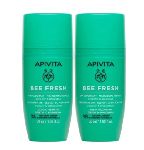 Apivita Bee Fresh Desodorizante Roll-On 2x50ml