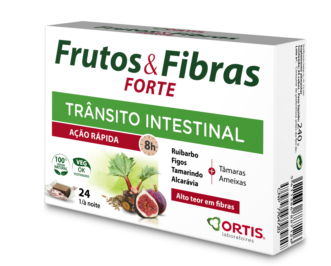 Ortis Frutos e Fibras Efeito Rápido 24 Cubos