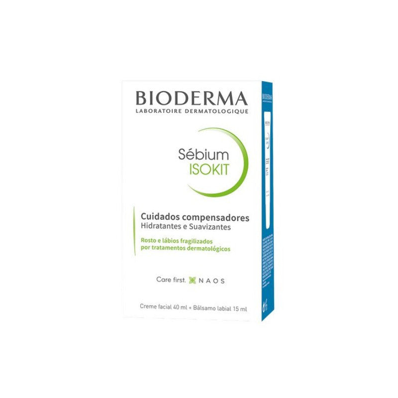 Bioderma Isokit Sébium Hydra Creme 40ml + Atoderm Bálsamo Labial 15ml