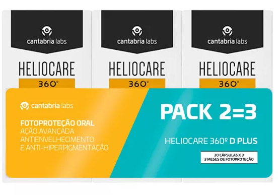 Heliocare 360º D Plus Cápsulas 30 Cápsulas Pack 3 Unidades