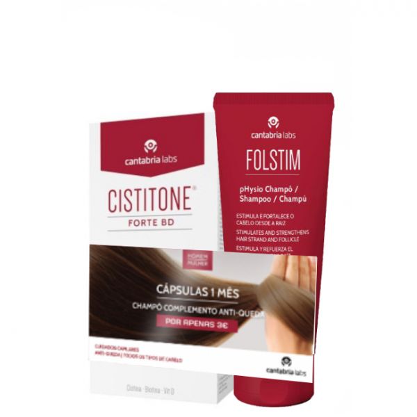 Cistitone Forte BD Anti-Queda Fortificante 60 Cápsulas + Shampoo 200ml Coffret