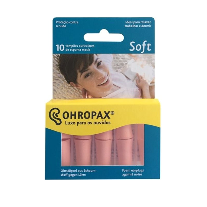 Ohropax Soft 10 Tampões Auriculares de Espuma