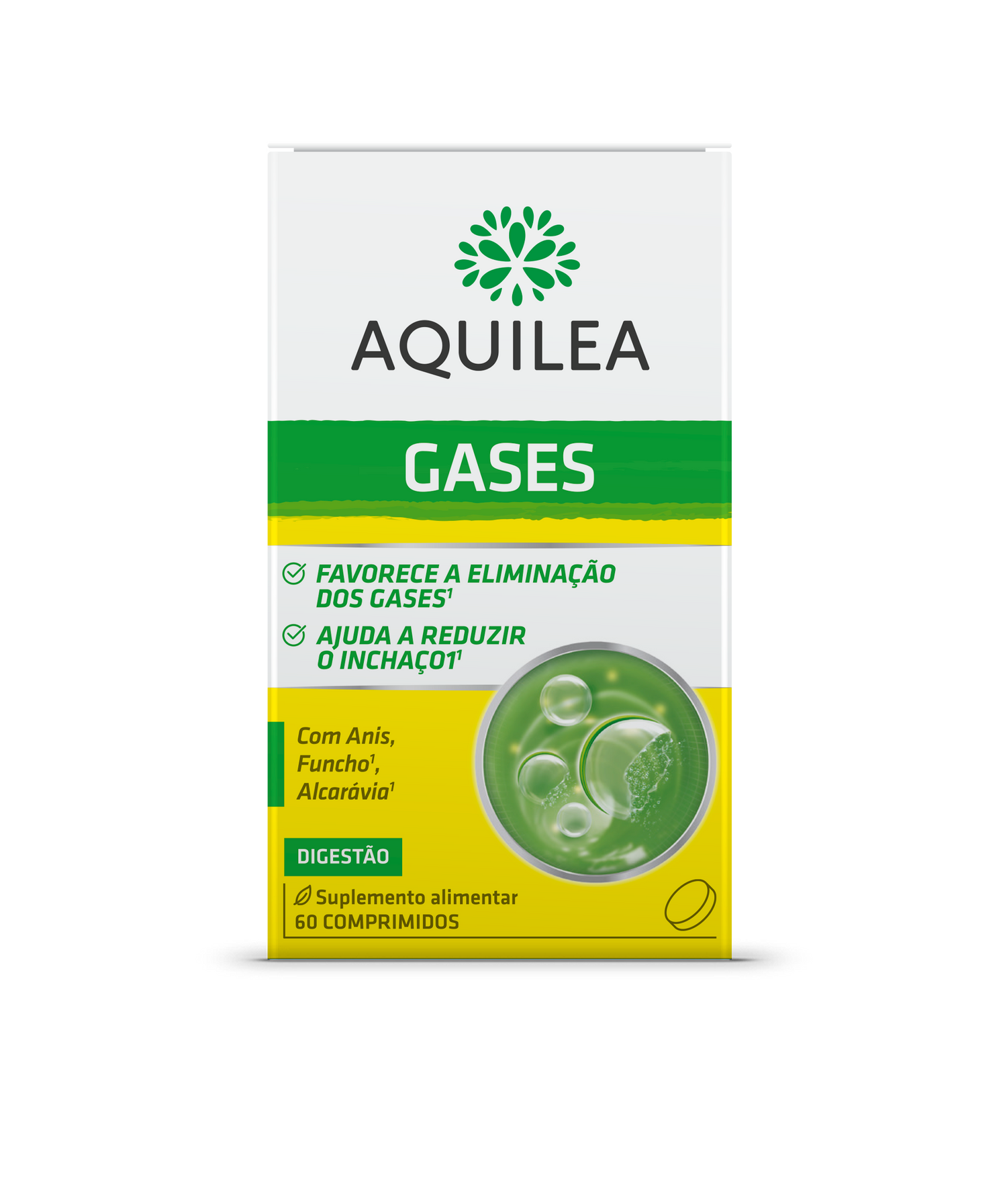 Aquilea Gases Ventre Liso 60 Comprimidos