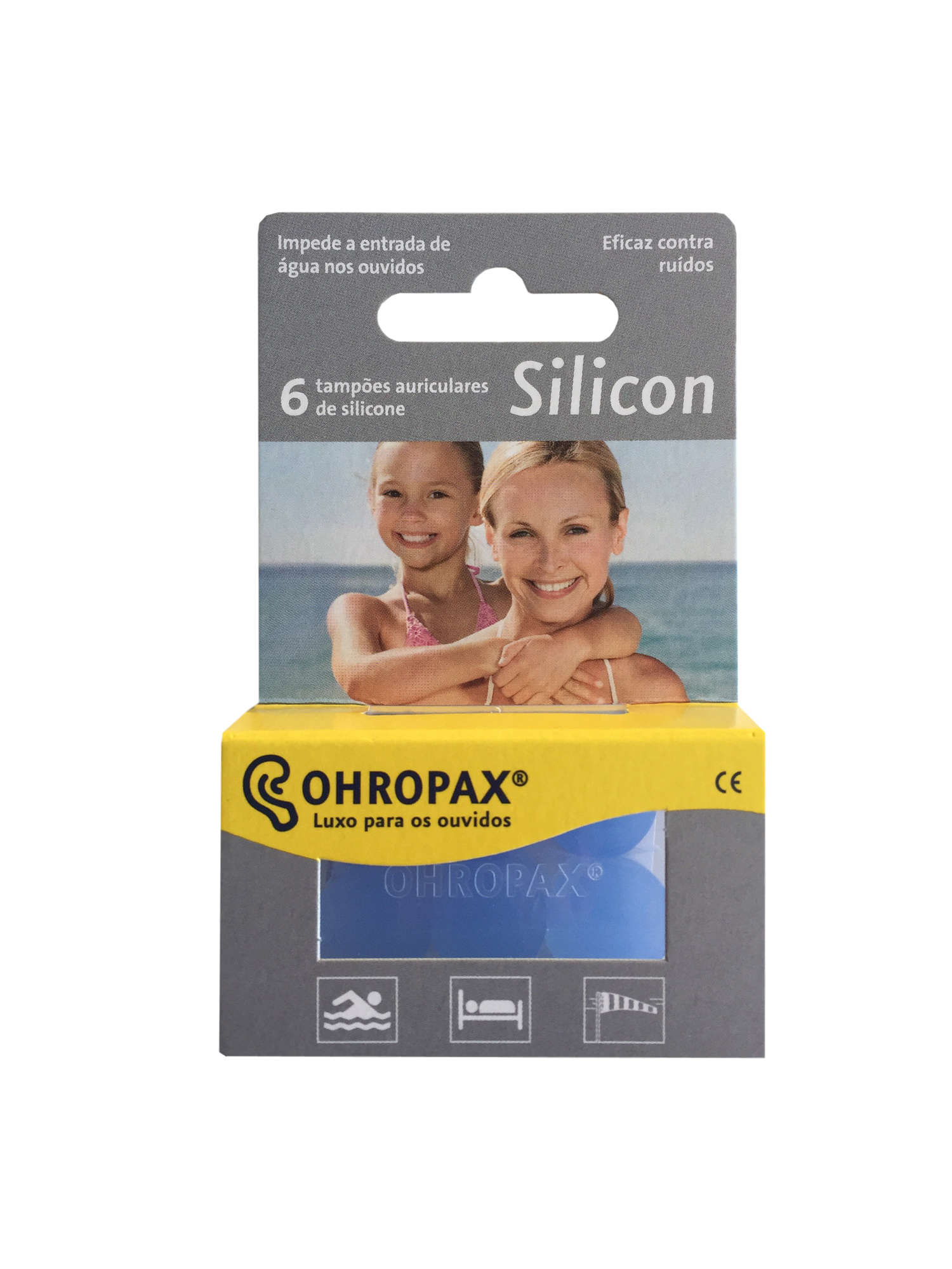 Ohropax Tampões de Ouvidos Silicone 6 Unidades