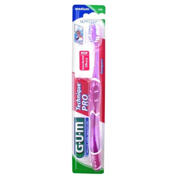 GUM Technique Pro Medium Compact Toothbrush 528