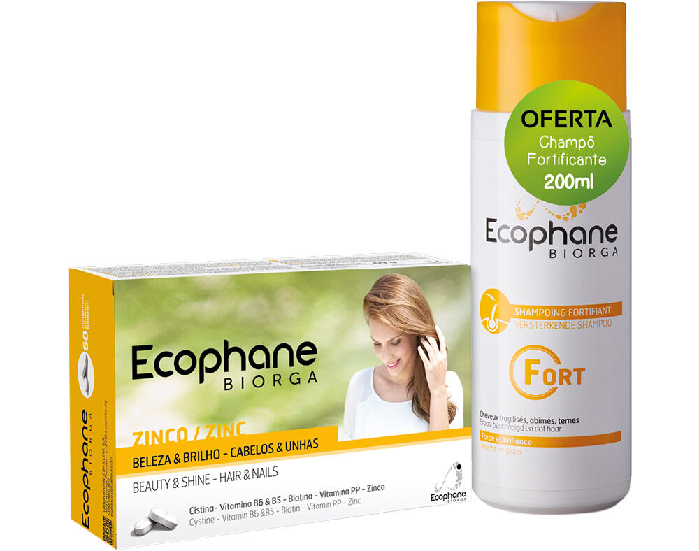 Ecophane Biorga 60 Comprimidos + Shampoo Fortificante 200ml