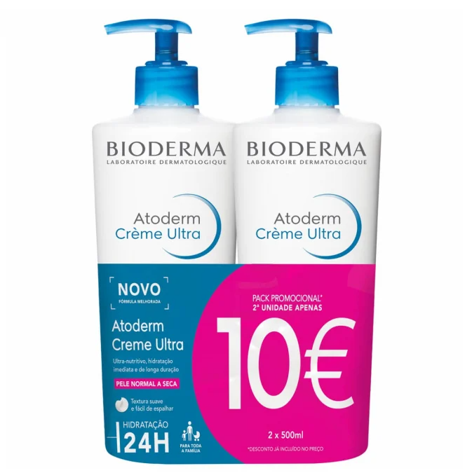 Bioderma Atoderm Creme Ultra Hidratante 2x500ml