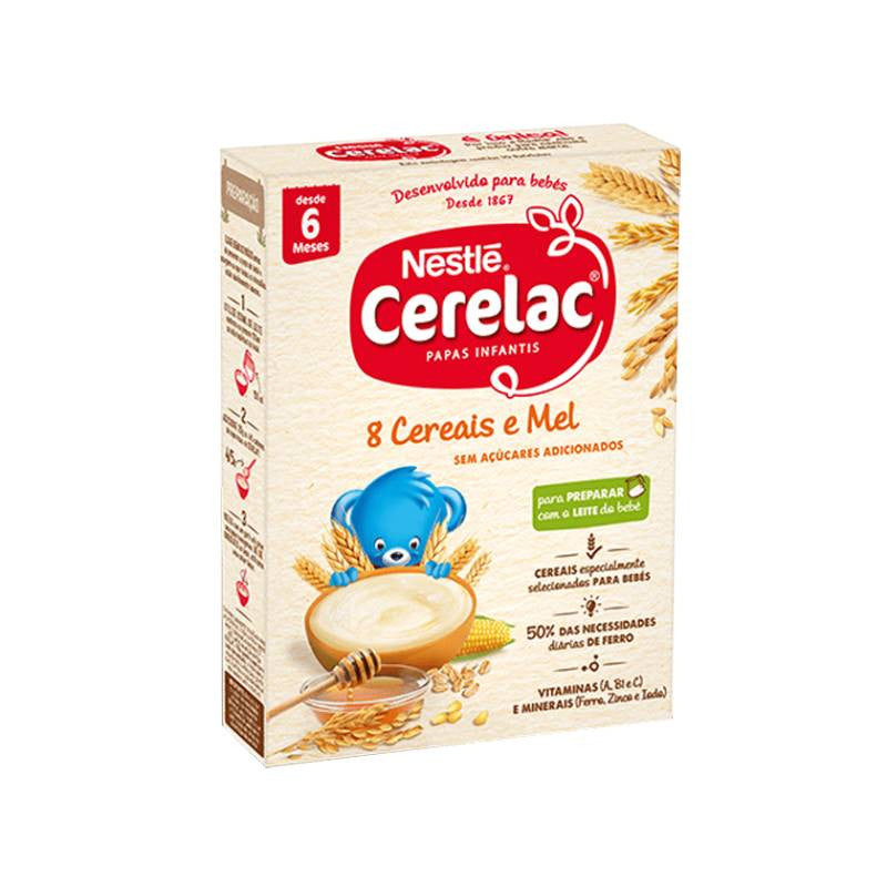 Nestlé Cerelac Papa Não Láctea 8 Cereais e Mel 6M+ 250g