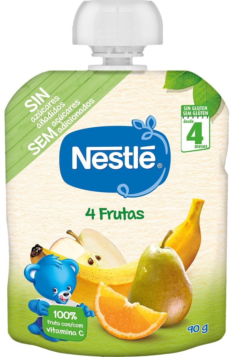 Nestlé NaturNes Puré 4 Frutas 6M+ 90g