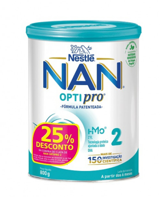 Nestlé NAN Optipro 2 Leite de Transição 800g