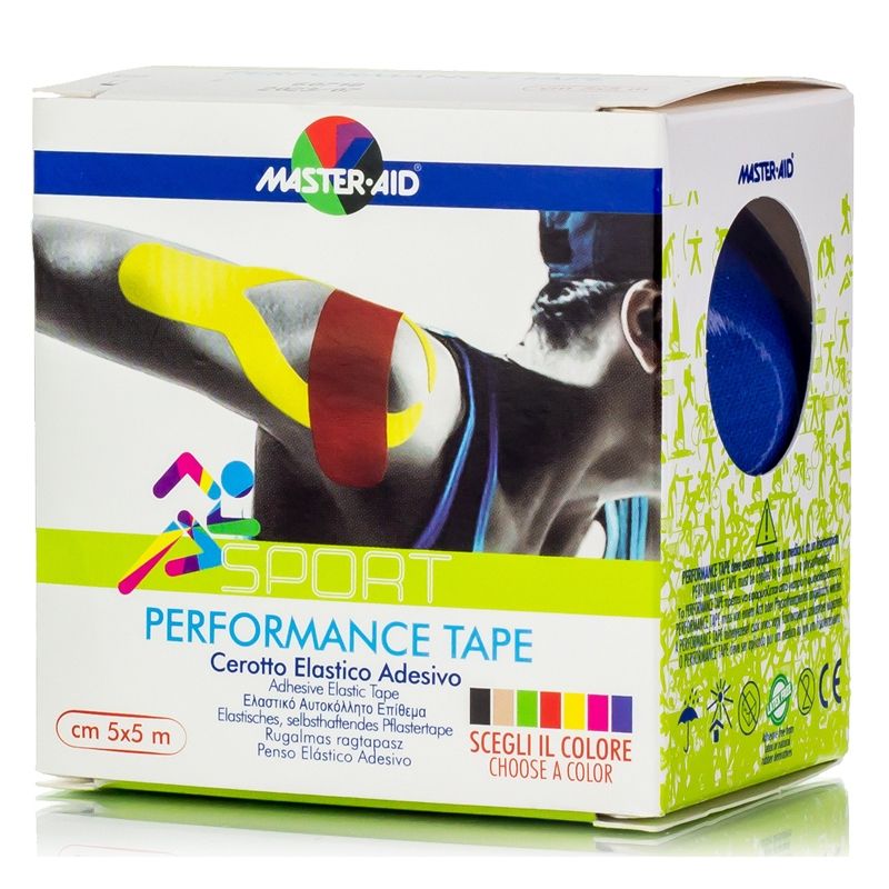 Master-Aid Performance Tape Banda Adesiva Azul 5m