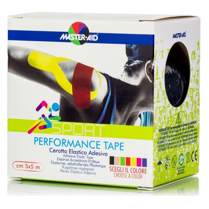 Master-Aid Performance Tape Banda Adesiva Preto 5m