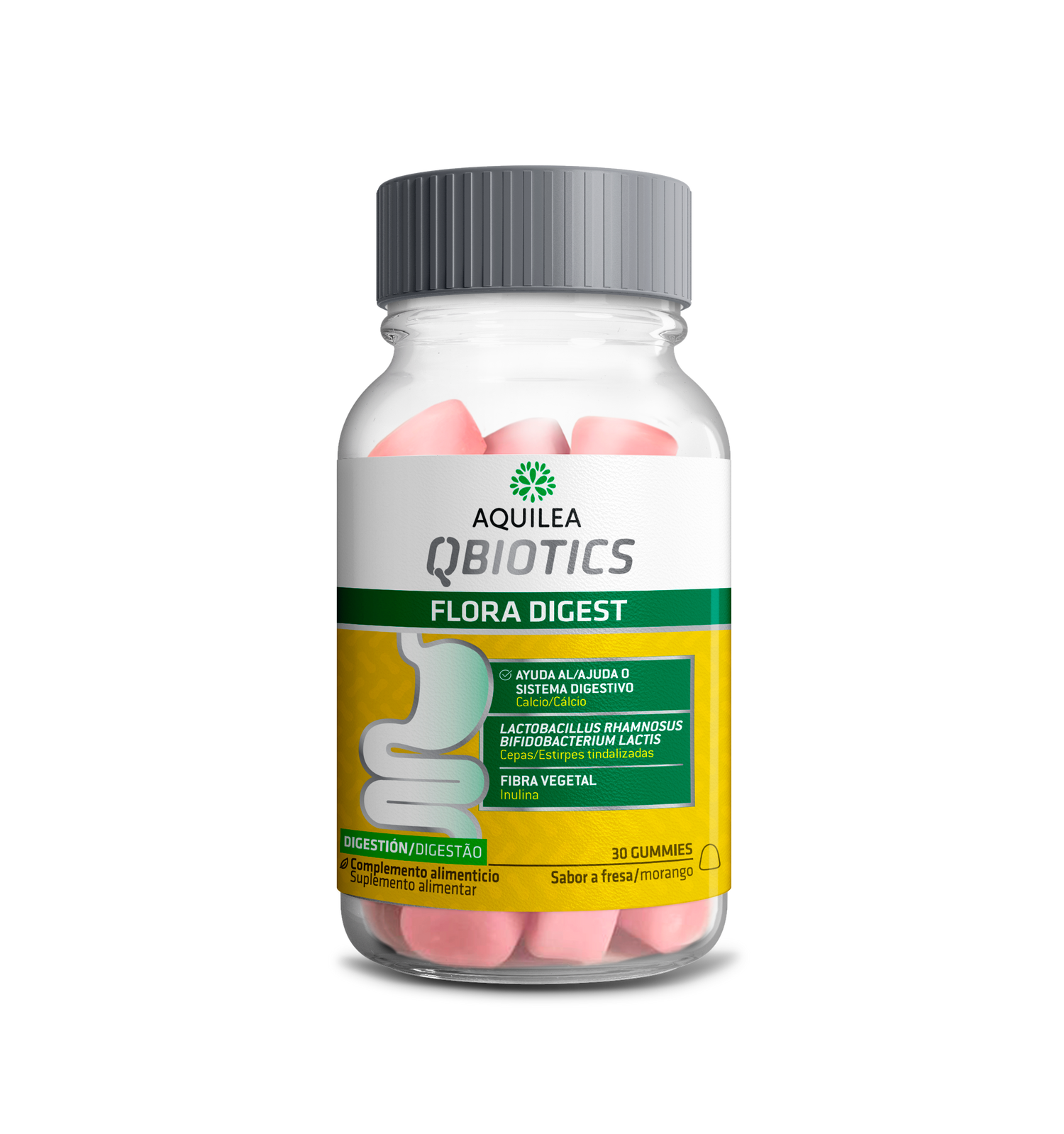 Aquilea Qbiotics Flora Digest Gomas Morango 30 Gomas