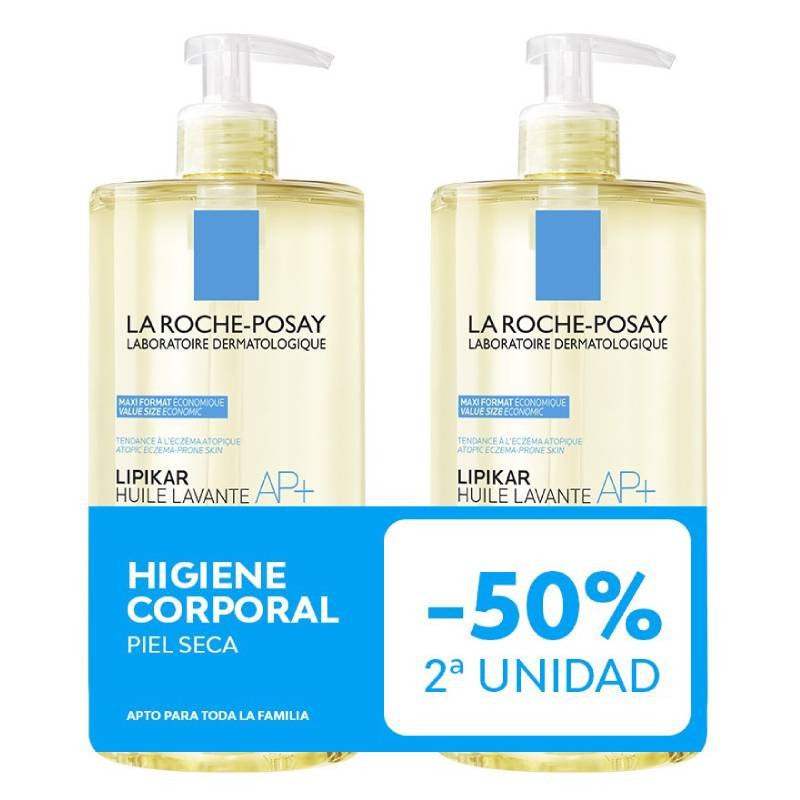 La Roche-Posay Lipikar Baume AP+ Óleo Lavante 1L -50% 2a Unidade