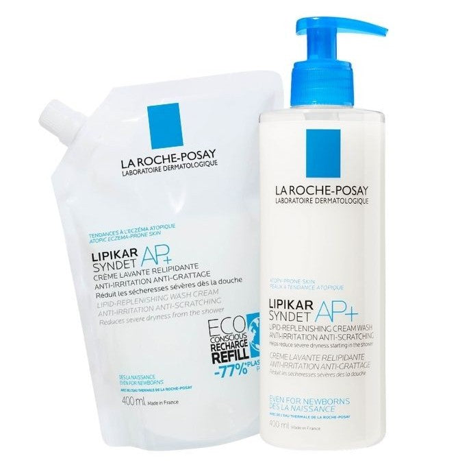 La Roche Posay Lipikar Creme Lavante Syndet AP+ 400ml + Recarga 400ml
