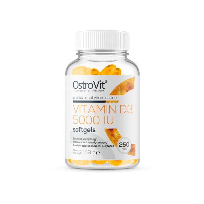 OSTROVIT Vitamina D3 5000UI 250 drageias