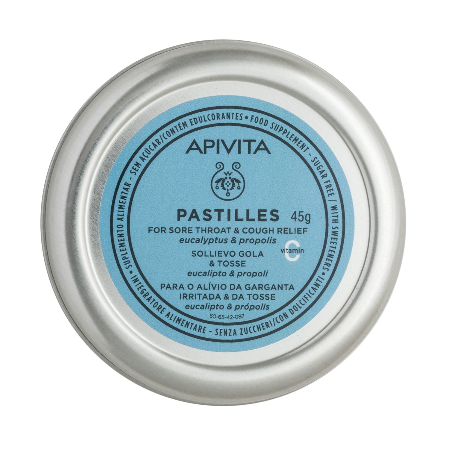 Apivita Pastilhas Eucalipto E Propolis 45g pastilhas