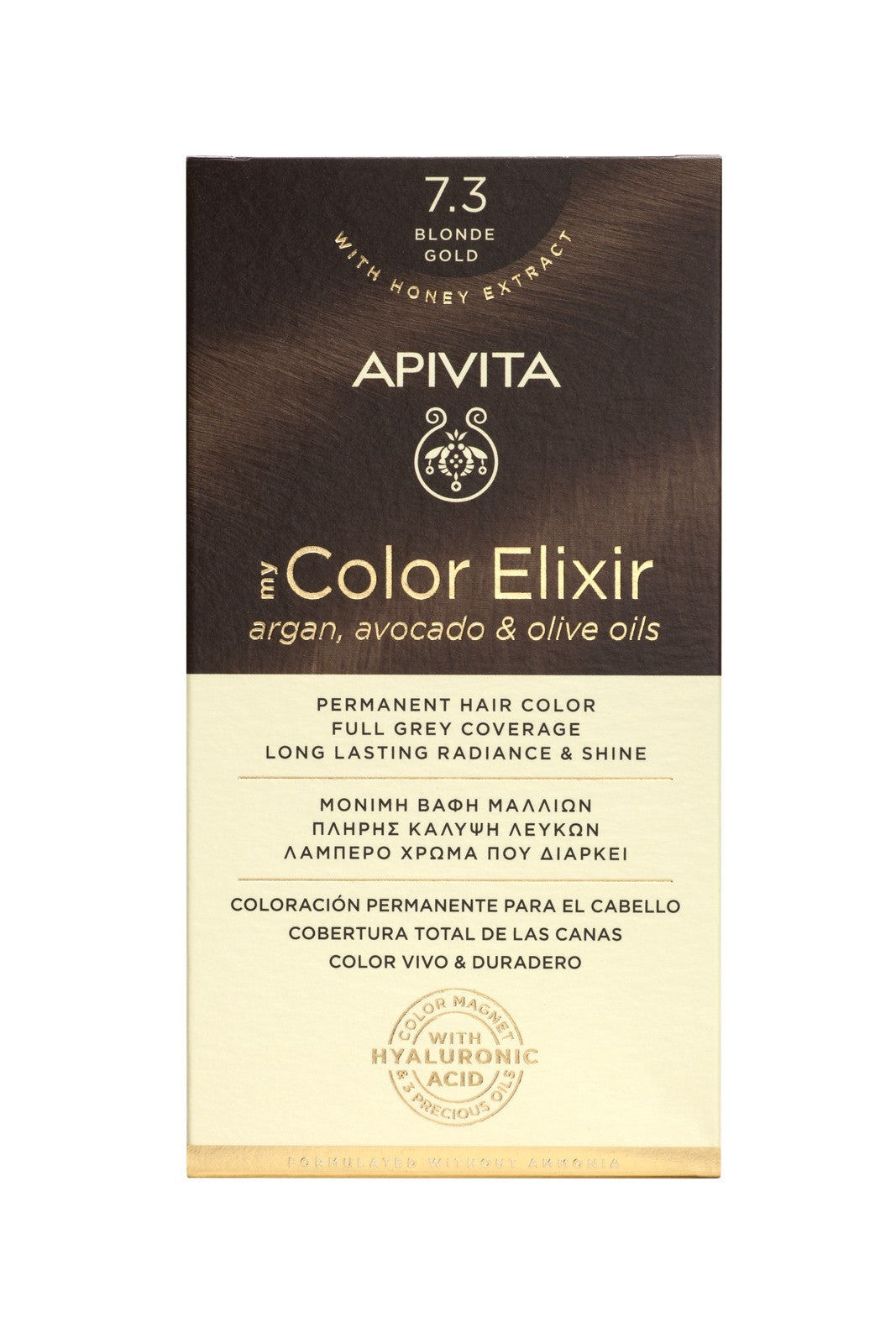 Apivita My Color Elixir Coloração Tom 7.3 Loiro Dourado