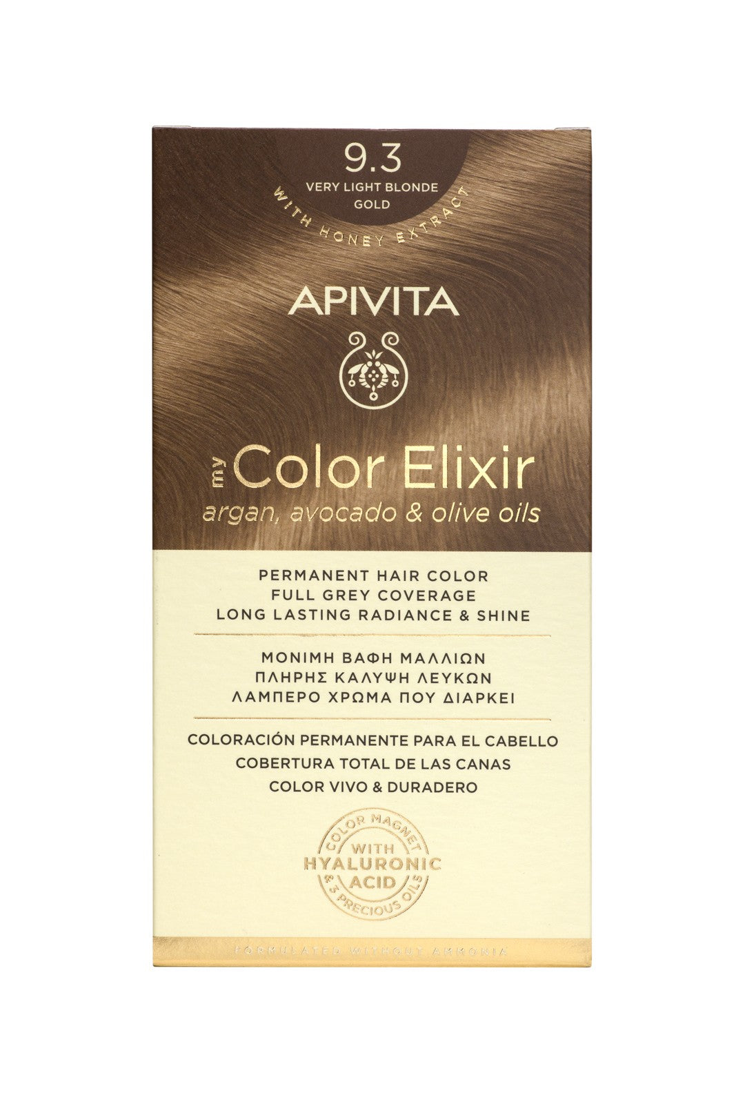 Apivita My Color Elixir Tinta Capilar 9.3 Loiro Muito Claro