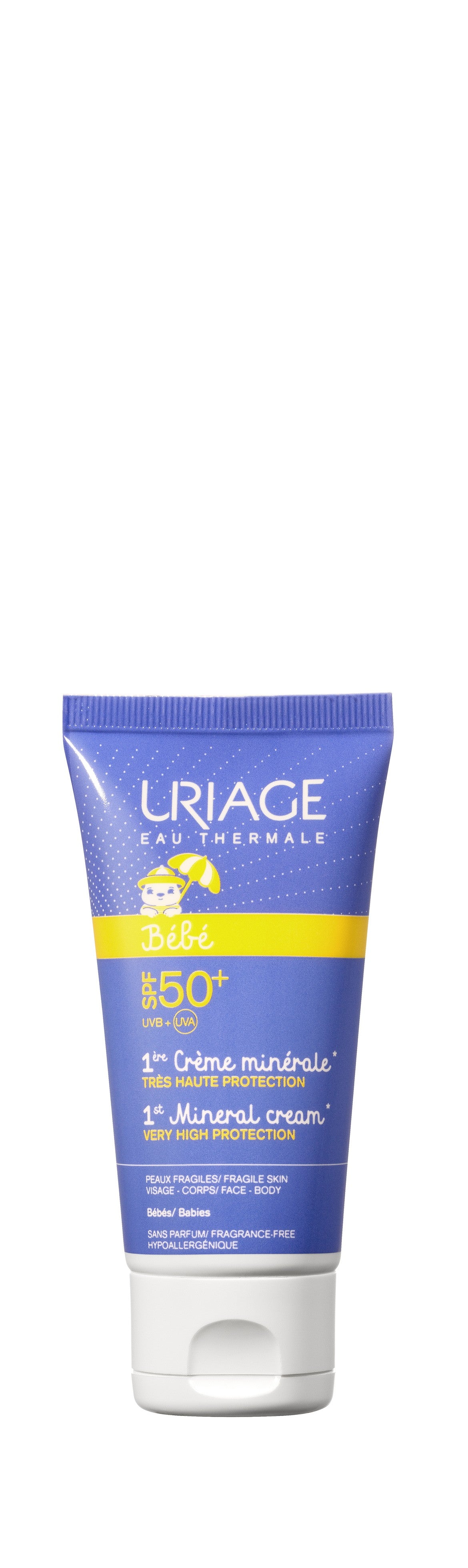 Protetor Solar Uriage Bebé 1Ère Creme Mineral SPF50+ 50ml