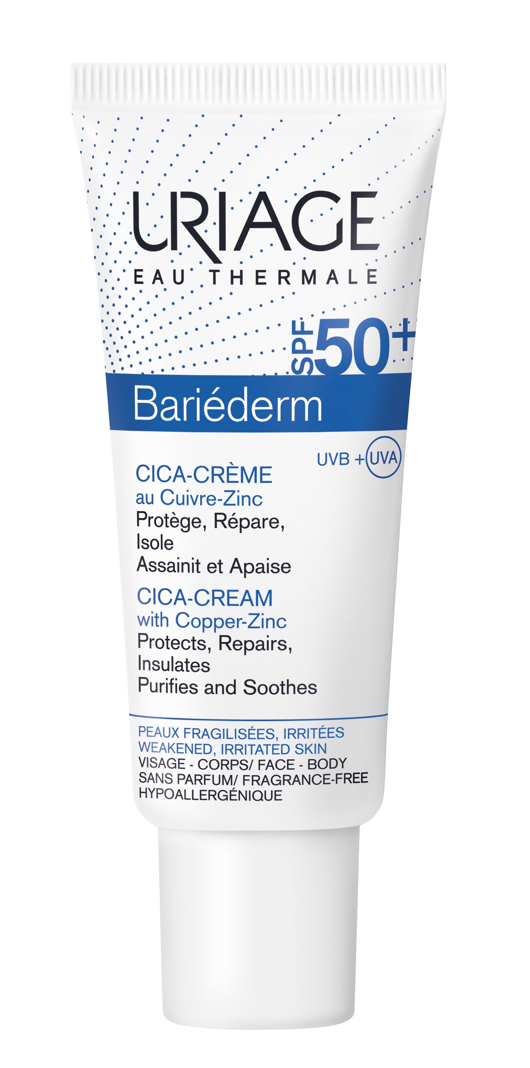 Protetor Solar Uriage Bariéderm Cica-Crème SPF50+ 40ml