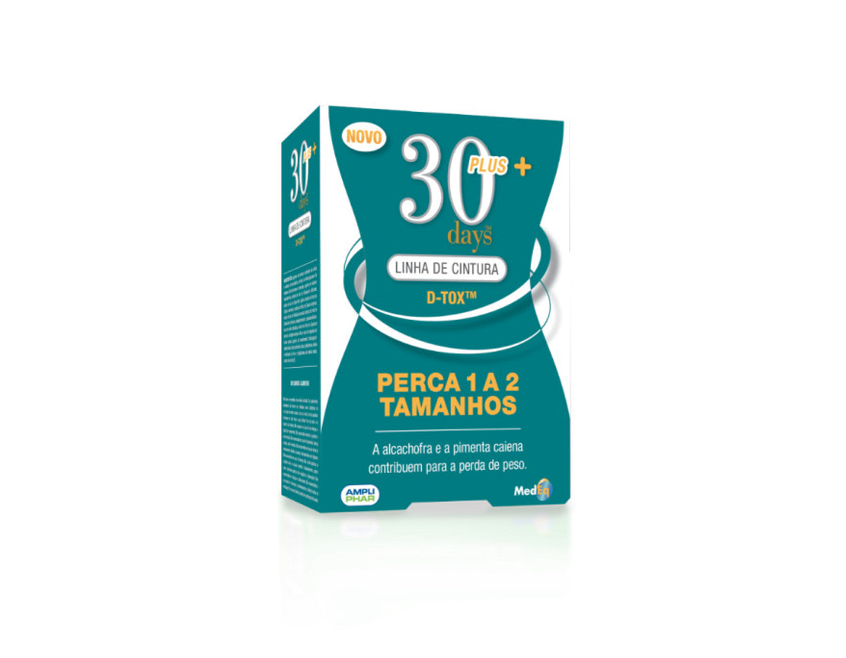 30 Days Plus+ Linha De Cintura D-Tox Comprimidos x120